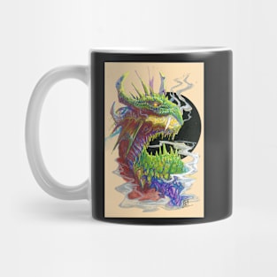 Green Dragon, Black Moon Mug